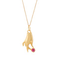 The F&B Yellow Gold Birthstone Hand Charm
