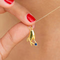 The F&B Yellow Gold Birthstone Hand Charm
