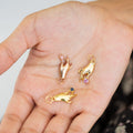 The F&B Yellow Gold Birthstone Hand Charm