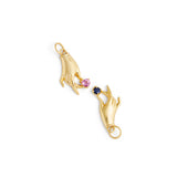 The F&B Pink Sapphire Heart Hand Charm
