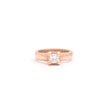 The F&B Rose Gold Birthstone Mini Ring Necklace