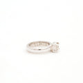 The F&B White Gold Birthstone Mini Ring Necklace