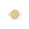 The F&B Large Gold Signet Ring
