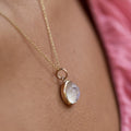 The Petite F&B Man-In-The-Moon Moonstone Charm