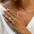 The F&B Turquoise and 14k Gold Ring