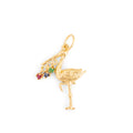 The F&B Yellow Gold Birthstone Stork Necklace