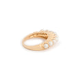 Sculptural Pearl and 14k Gold Ring