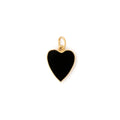 The F&B Medium Onyx Heart 14k Gold Charm