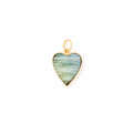The F&B Small Labradorite Heart 14k Gold Charm
