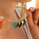 The F&B Medium Amethyst Heart 14k Gold Charm