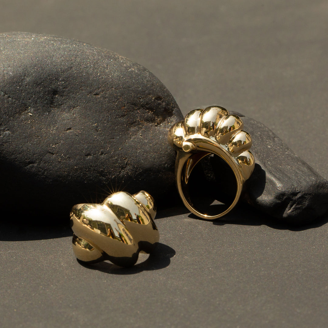 Vintage Men's Five Stone Diamond Ring in 14k Yellow Gold - Filigree Jewelers