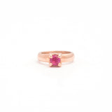 The F&B Rose Gold Birthstone Mini Ring Necklace
