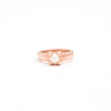 The F&B Rose Gold Birthstone Mini Ring Necklace