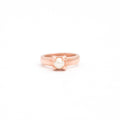 The F&B Rose Gold Birthstone Mini Ring Necklace