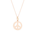 The F&B Peace Sign Charm Necklace