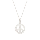 The F&B Peace Sign Charm Necklace