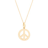 The F&B Peace Sign Charm Necklace