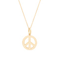 The F&B Peace Sign Charm Necklace