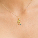 The F&B Yellow Gold Birthstone Hand Charm