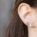 Rococo 18K Gold Stud Earrings
