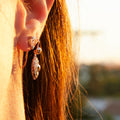 Pear-Shaped Diamond Stud Earrings