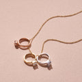 The F&B Rose Gold Birthstone Mini Ring Necklace