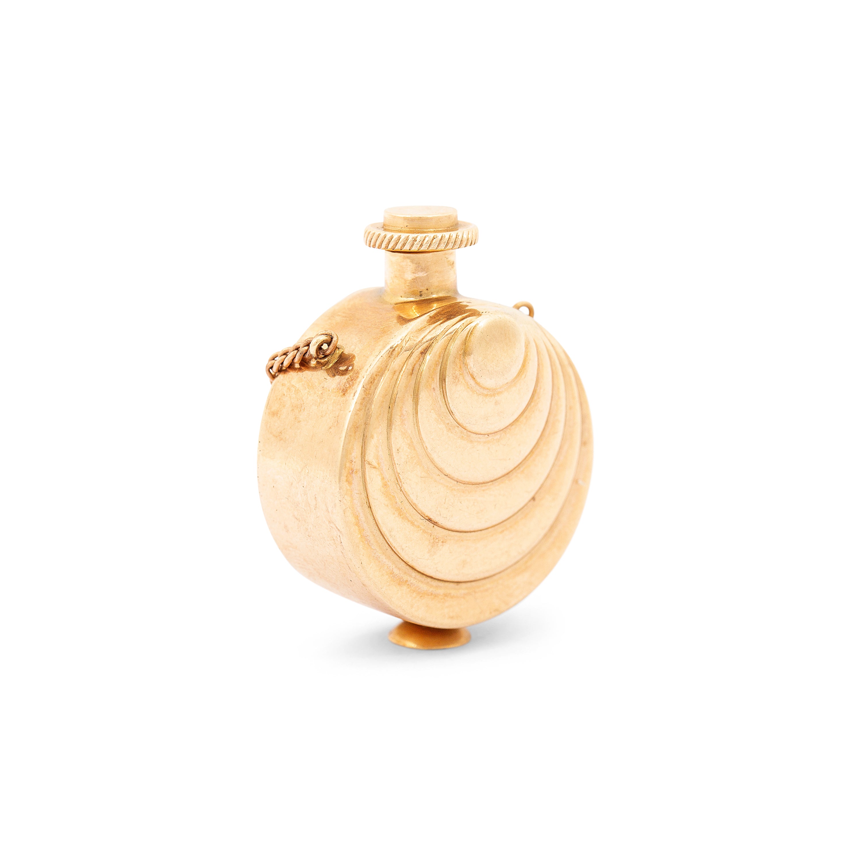 Perfume Bottle 14k Gold Pendant Necklace