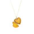Victorian Monogrammed 14k Gold Heart Locket