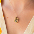 Movable Playing Cards 14K Gold, Enamel, And Paper Charm