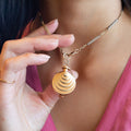 Perfume Bottle 14k Gold Pendant Necklace