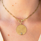 Qu'Hier Que Demain 14k Gold And Diamond Charm By Merrin