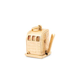 Movable Slot Machine 14K Gold Charm