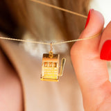 Movable Slot Machine 14K Gold Charm