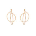 Double Hoop 14k Gold Earrings