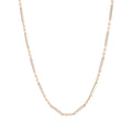 Edwardian Choker Chain 14k Rose And White Gold Necklace