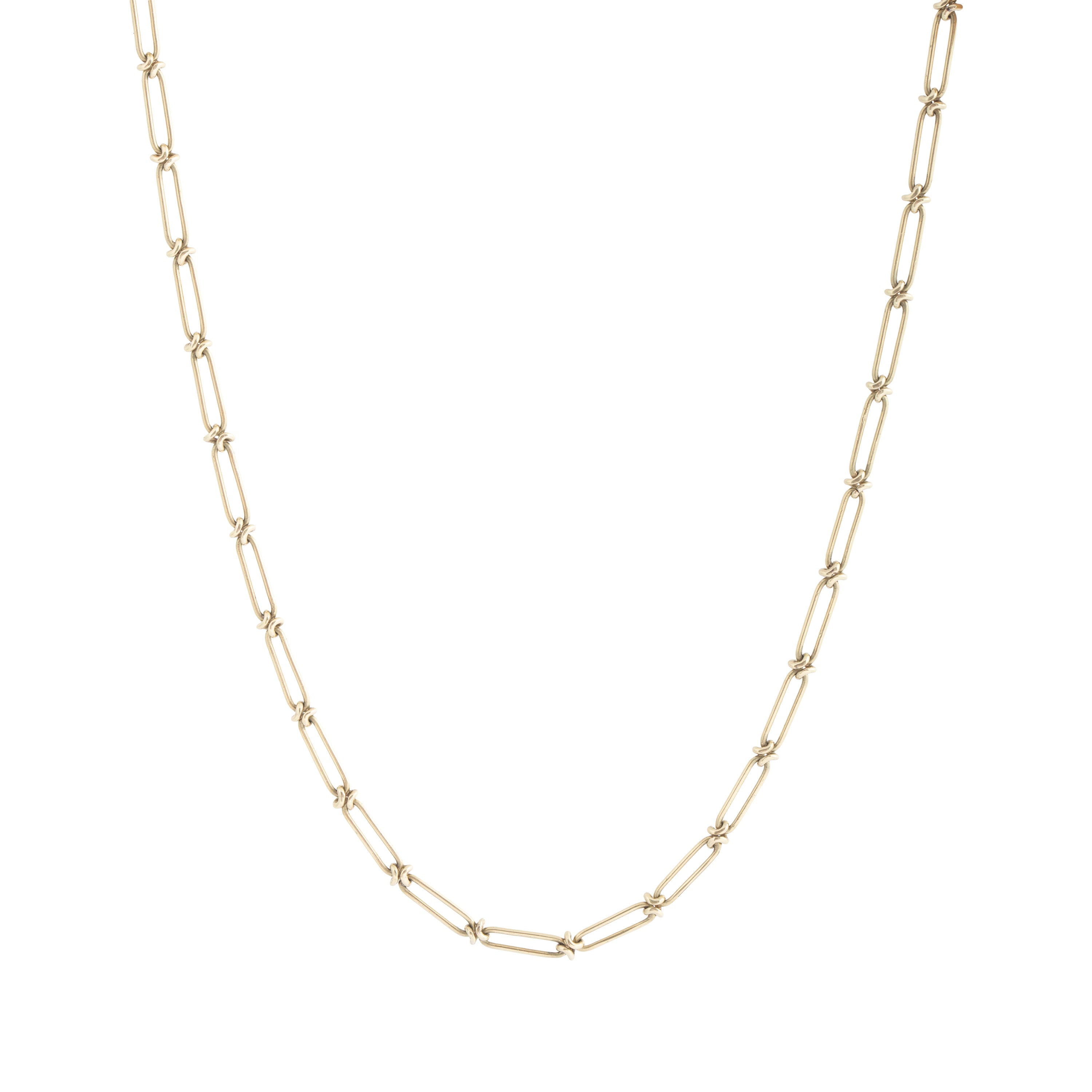 Victorian Choker 14k Gold Chain Necklace