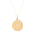 Circular 14k Gold Locket Necklace