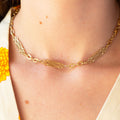 Ornate 14k Gold Chain Bracelets And Convertible Necklace