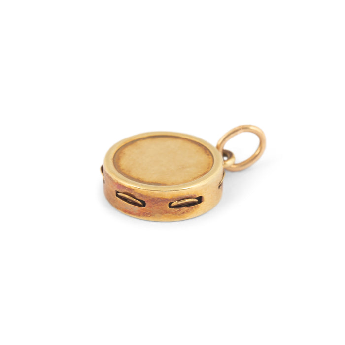 Tambourine 14k Gold Charm