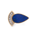 Lapis Lazuli And Diamond 14k Gold Ring