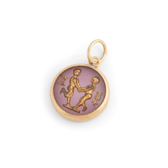 Gemini 14K Gold Bubble Charm