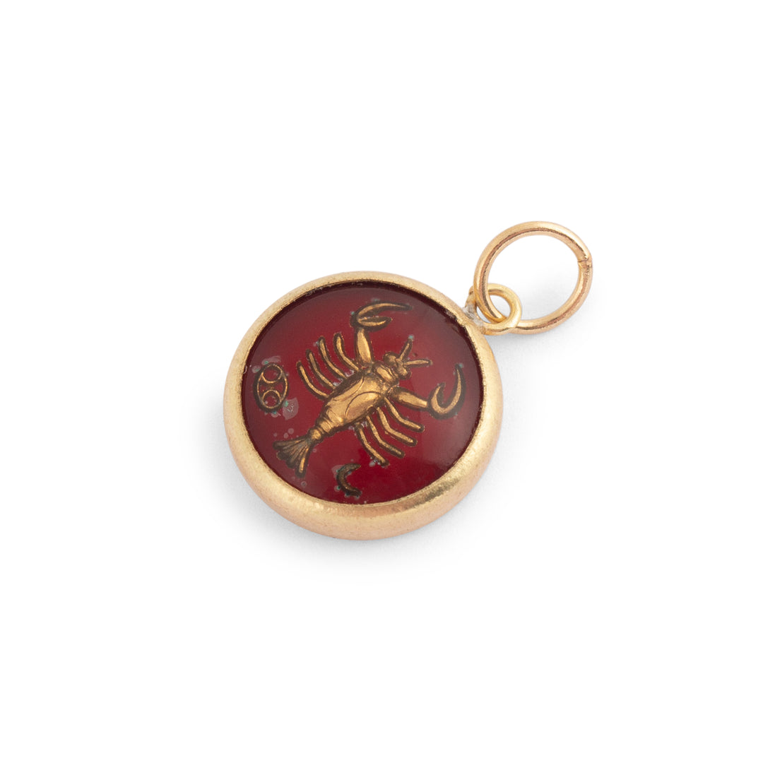 Cancer 14K Gold Bubble Charm