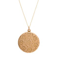 Victorian Floral Repoussé 10k Gold Locket
