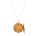 Victorian Floral Repoussé 10k Gold Locket