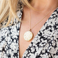 Victorian Floral Repoussé 10k Gold Locket