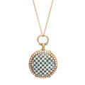 Swiss Opal, Demantoid Garnet, and 18K Gold Locket
