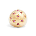 Ruby Starburst Bombe 18K Gold Dome Ring