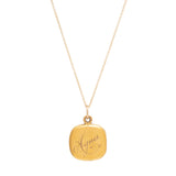 Turquoise Clover and 10k Gold Locket