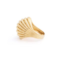 Fluted Dome 18k Gold Cocktail Ring