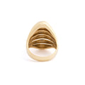 Fluted Dome 18k Gold Cocktail Ring